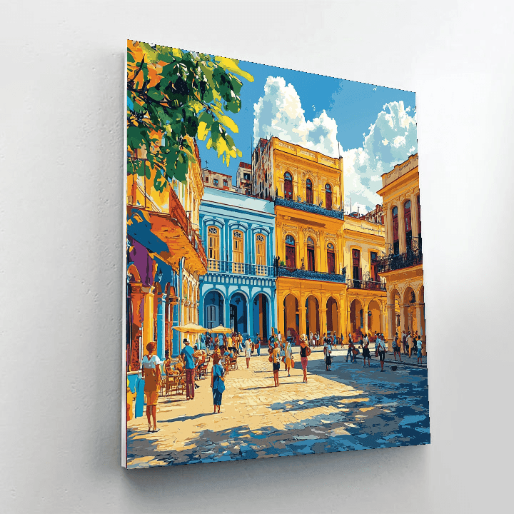 Havana's Old Town DIY Paint By Numbers
