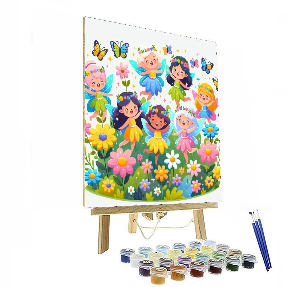 Creative Garden Fairies Number Painting