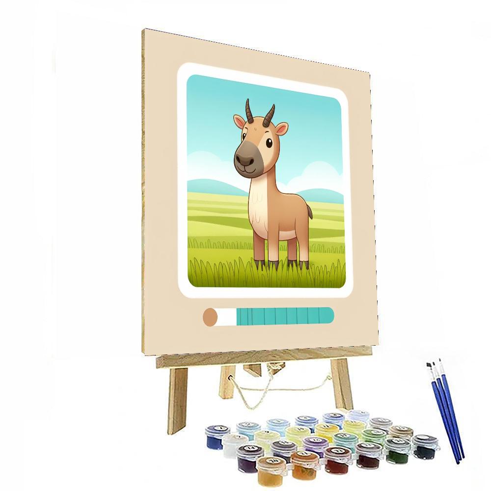 Silly Saiga Paint By Numbers Art