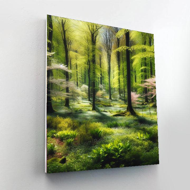 Enchanted Spring Forest Paint By Color