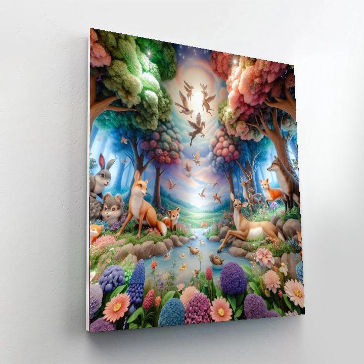 Colorful Woodland Wonders Paint By Numbers Kits