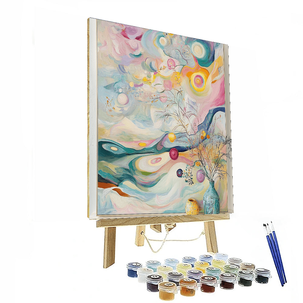 Wassily Kandinsky Inspired Pastel Reverie  Paint By Numbers Art