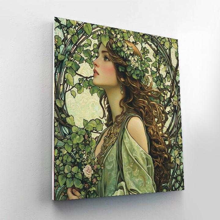 Alphonse Mucha Inspired Ornate Elements  Paint By Numbers Kits