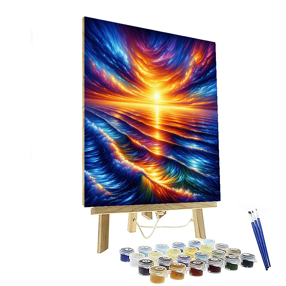 Dazzling Ocean Sunset - DIY Painting By Numbers Kit – Artistry Rack