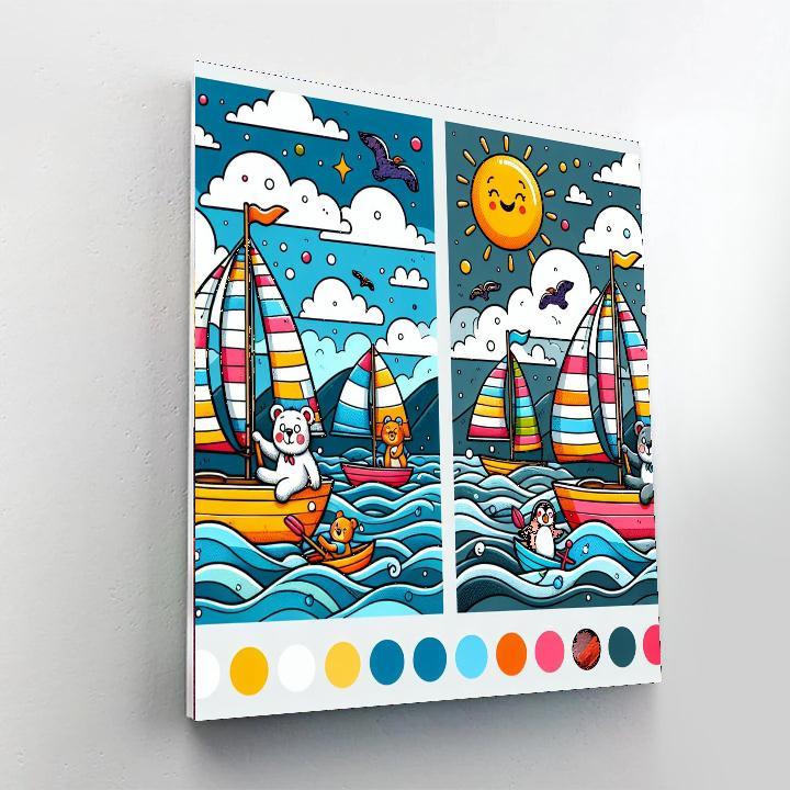 Sailing Adventure For Little Mariners Numbered Painting Kits