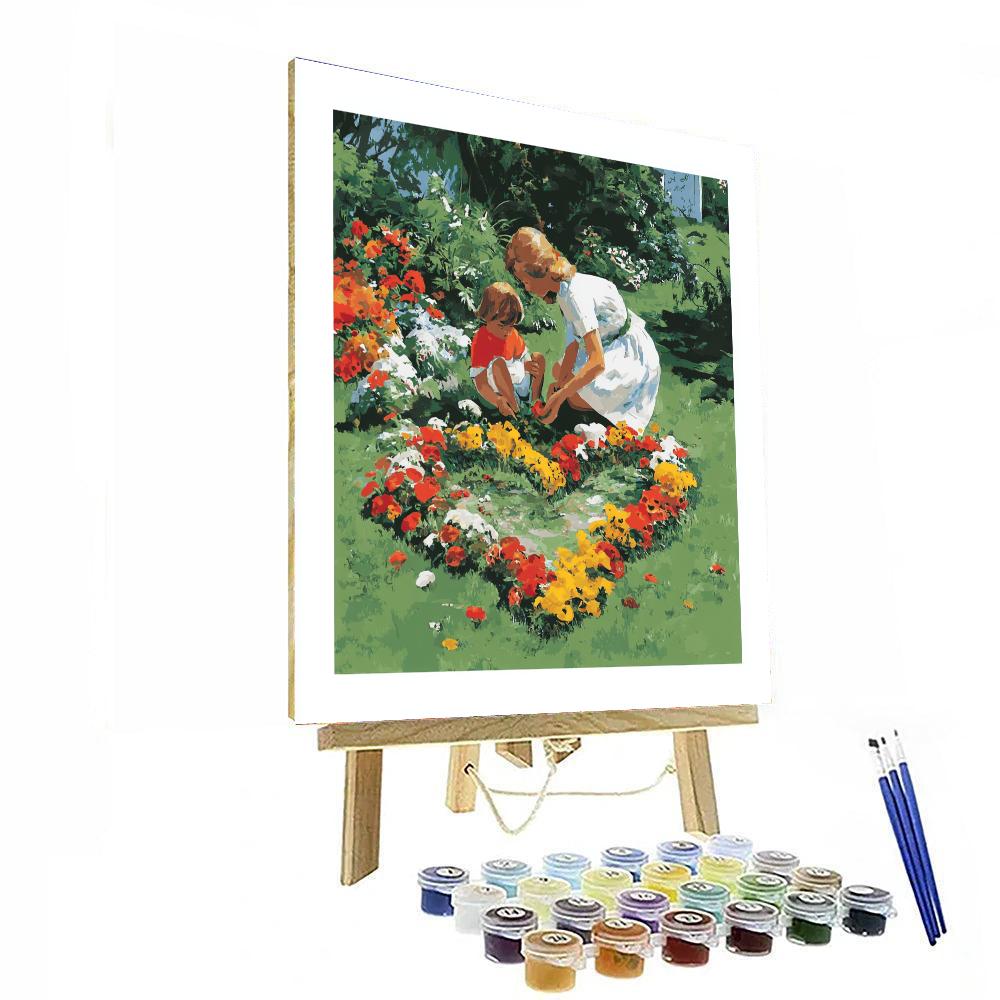 Hearts In The Garden Paint By Color
