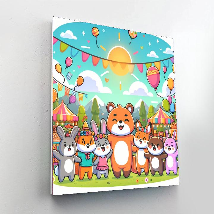 Animal Fantasy Festival Painting Number Kit