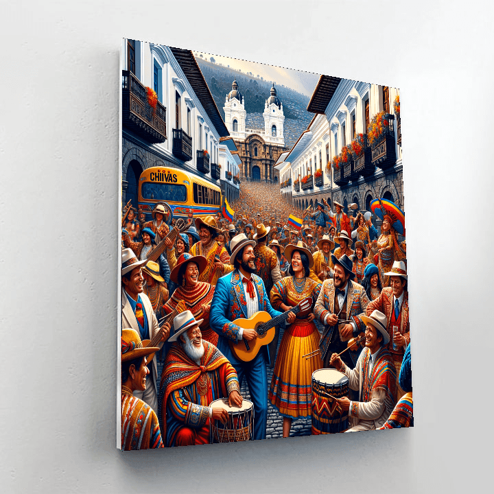 Fiestas De Quito - Ecuador Numbered Painting Kits