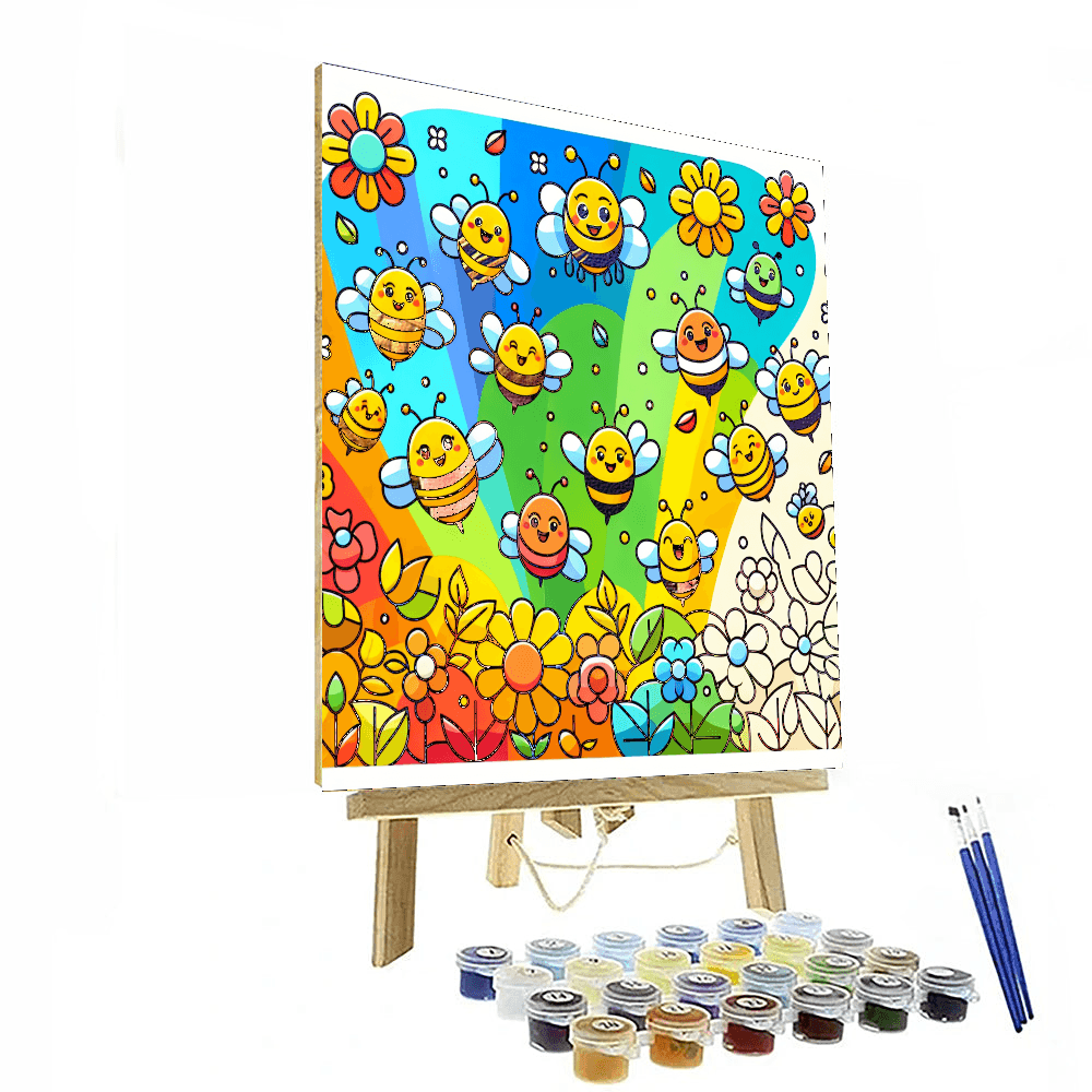 Busy Bee Bonanza Number Painting