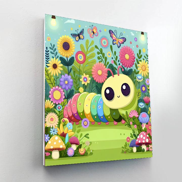 Wonderland Caterpillar's Journey Painting By Numbers Kit