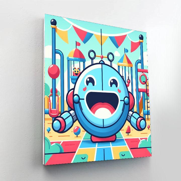 Joyful Robot Painting By Numbers Kit