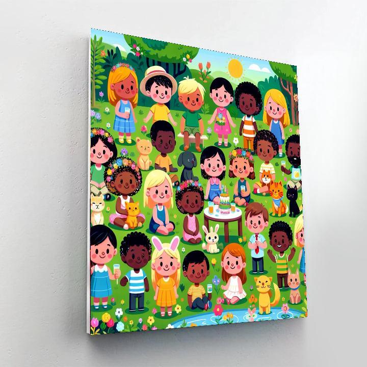 Friendship Garden Party Paint By Number