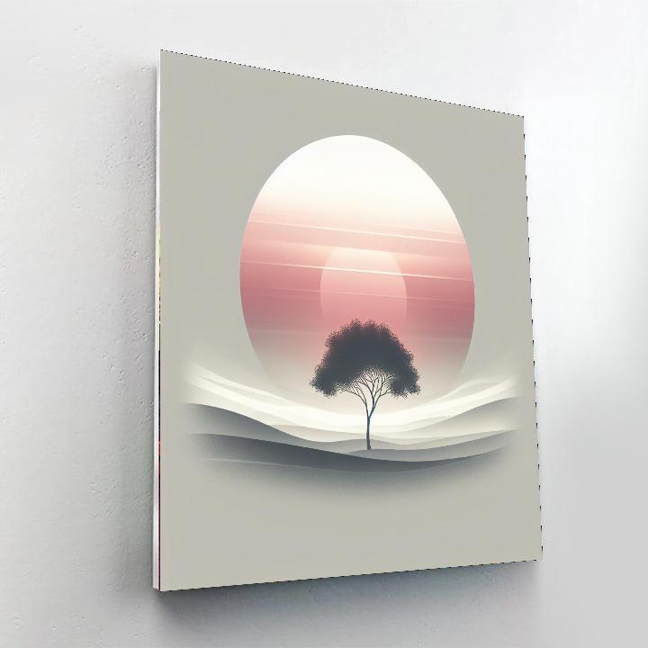 Elegant Solitude Number Painting