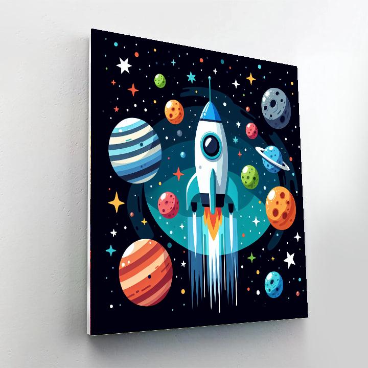 Space Frontier Expedition Numbered Painting Kits