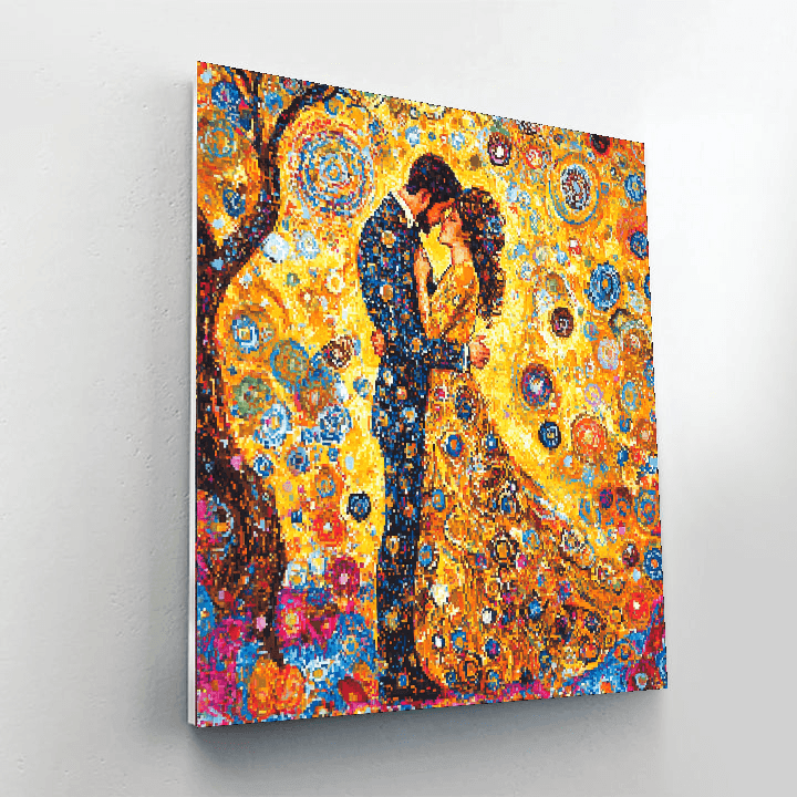 Gustav Klimt Inspired Time Travelers  Numbered Painting Kits