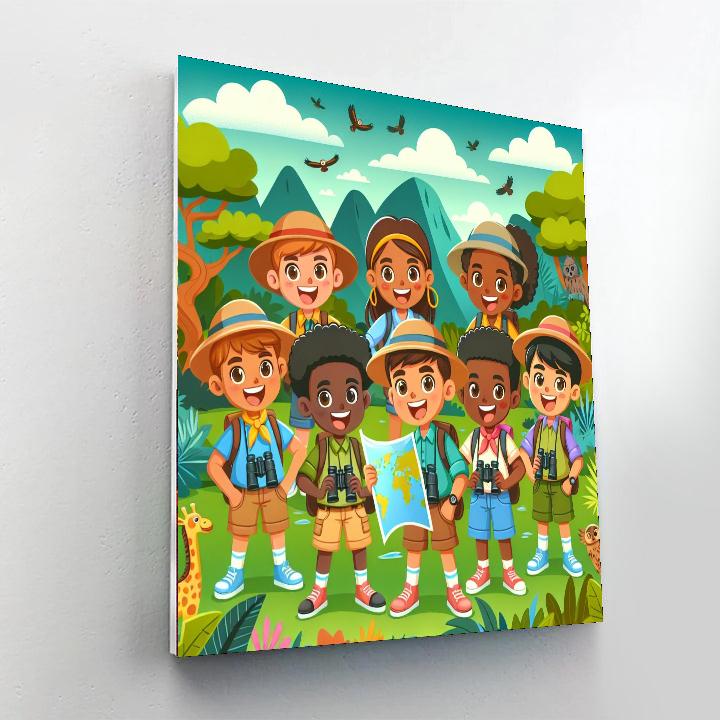 Epic Explorers Painting Number Kit
