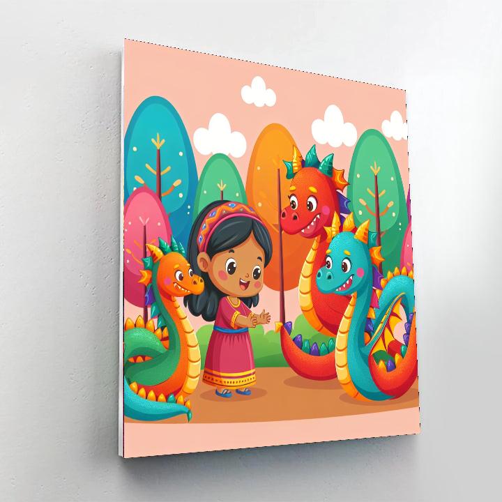 Dragon Whisperer Number Painting