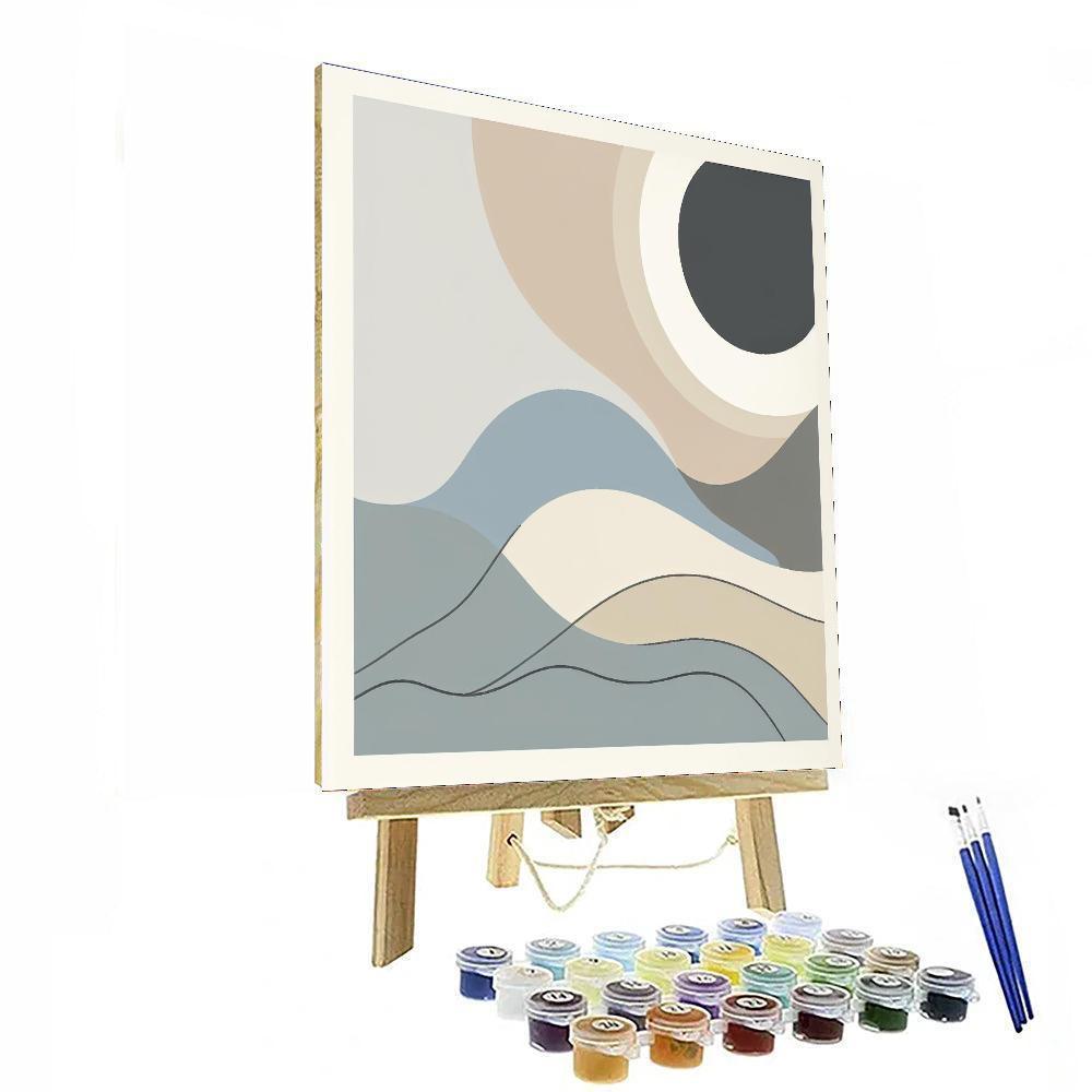 Subtle Abstract Harmony Number Painting