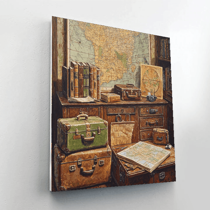 Botticelli Inspired Vintage Travel Dreams - DIY Painting By Numbers Kit