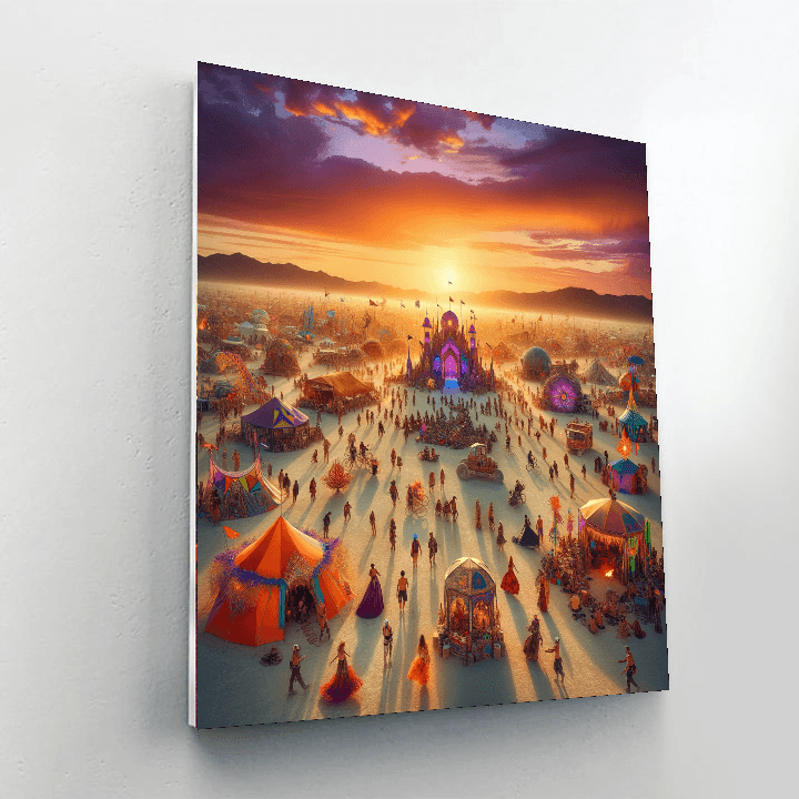 Burning Man - United States Paint By Number