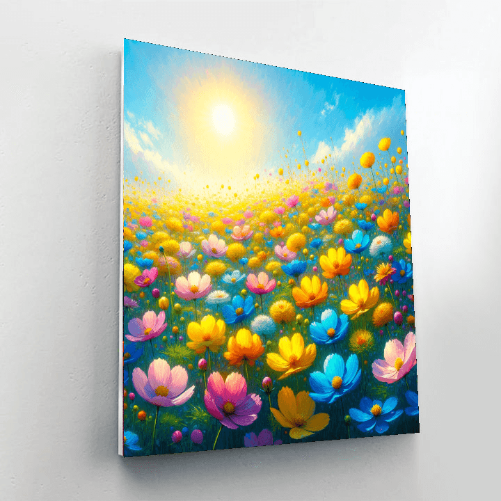 Summer Meadow Bliss Number Painting