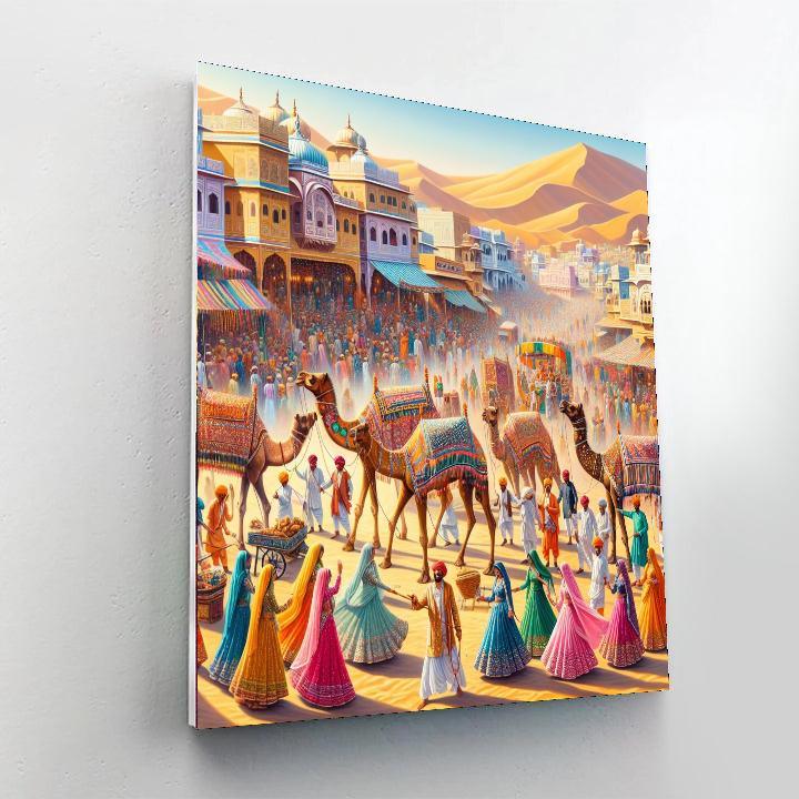 Camel Fair - Pushkar DIY Paint By Numbers