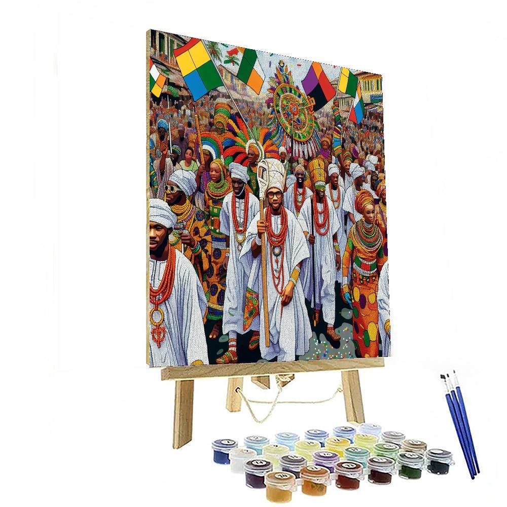 The Eyo Festival - Lagos Painting Number Kit