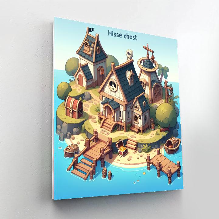 Pirate's Hideaway Number Painting
