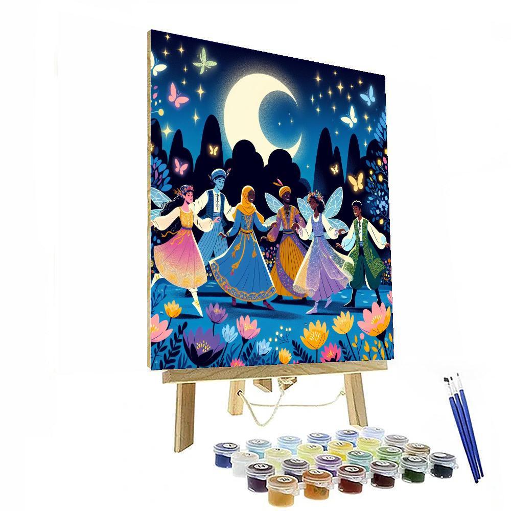 Moonlit Fairy Dance Paint By Color