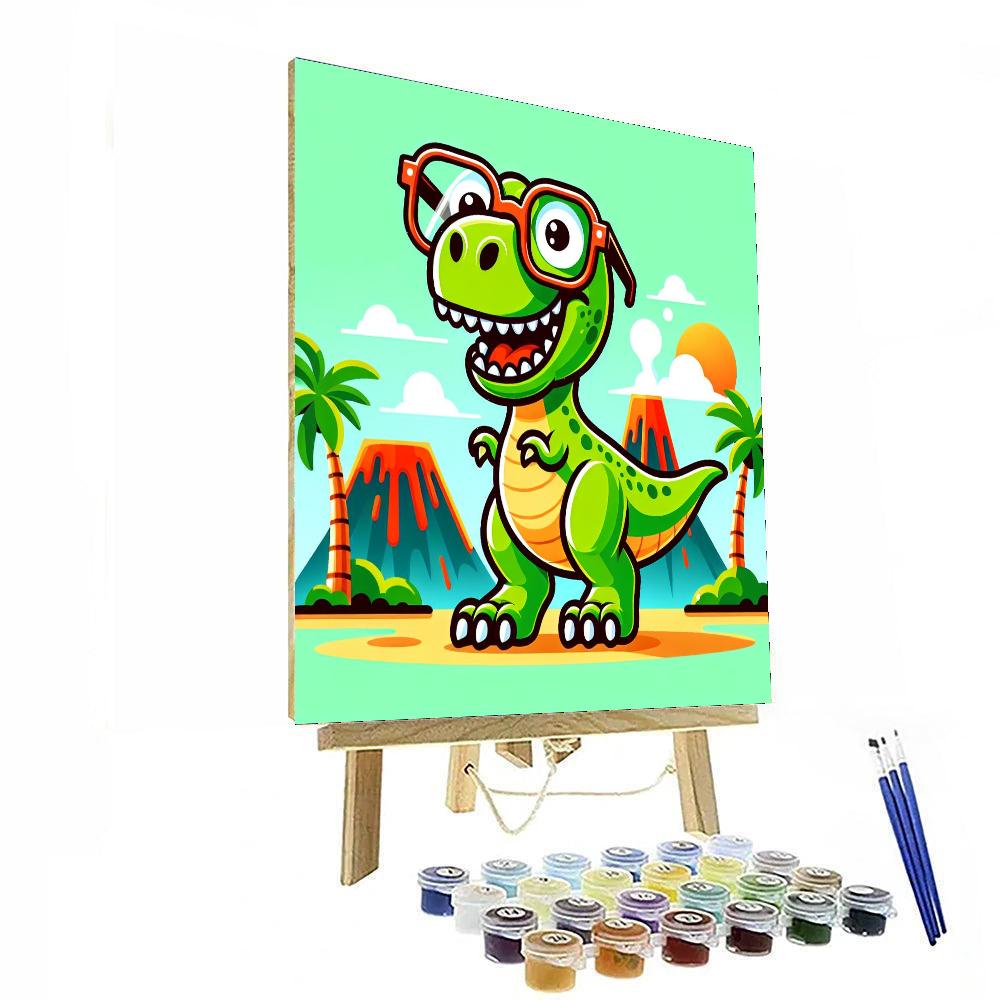 Witty T-rex Paint By Numbers