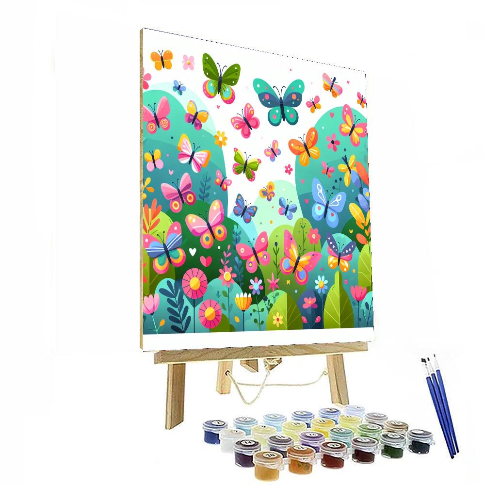Butterfly’s Breezy Ballet Paint By Numbers