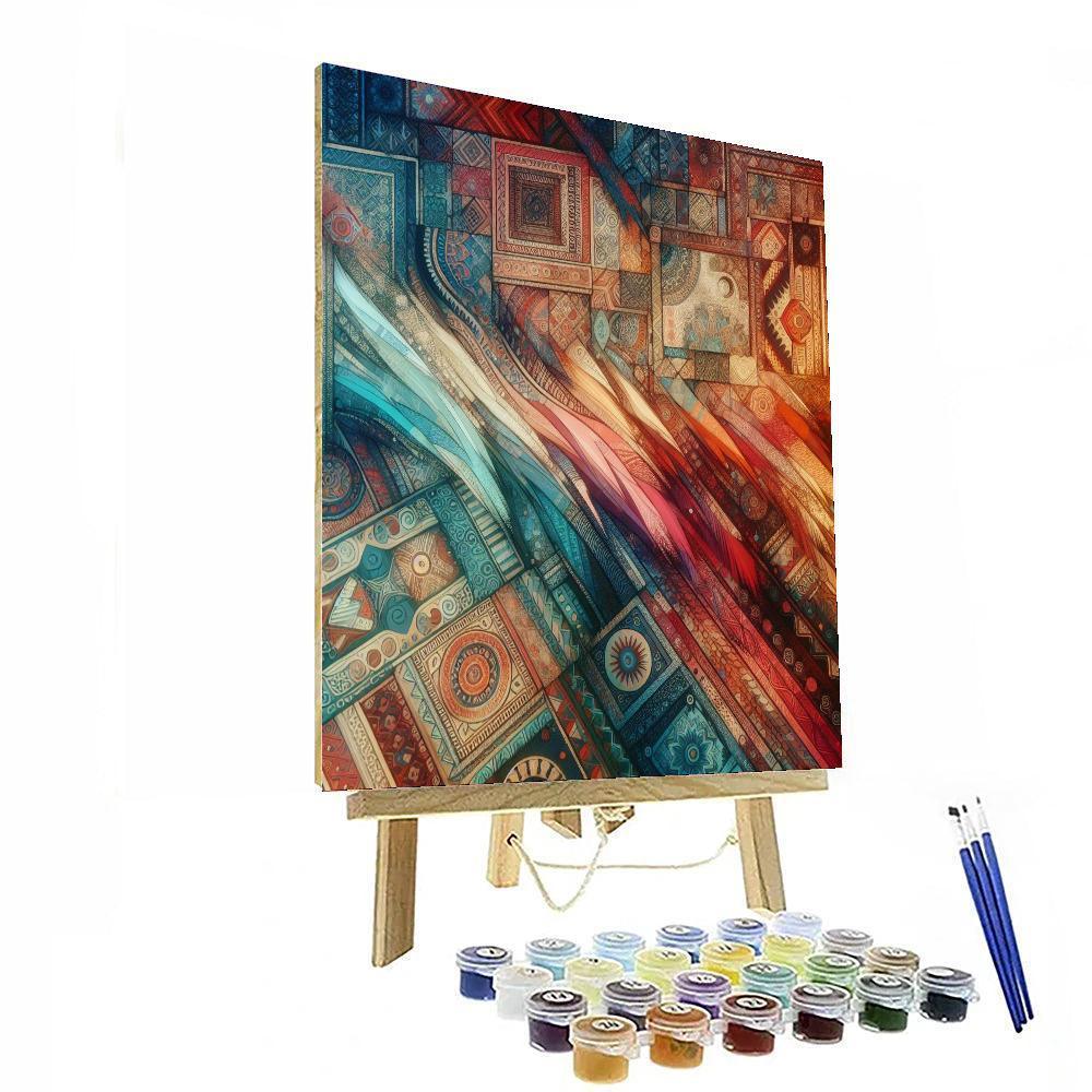 Bohemian Textile Dream Painting Number Kit