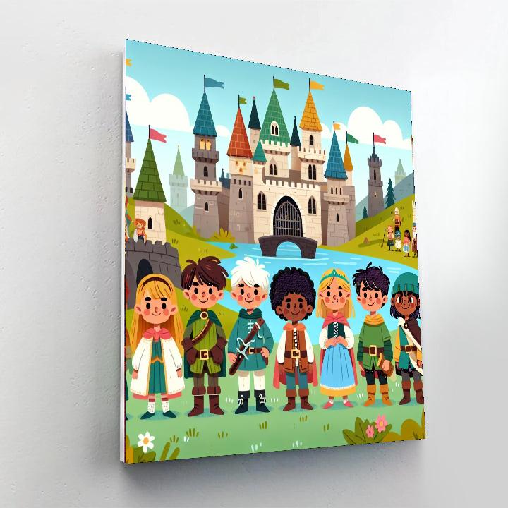 Royal Quest In The Enchanted Castle Number Painting