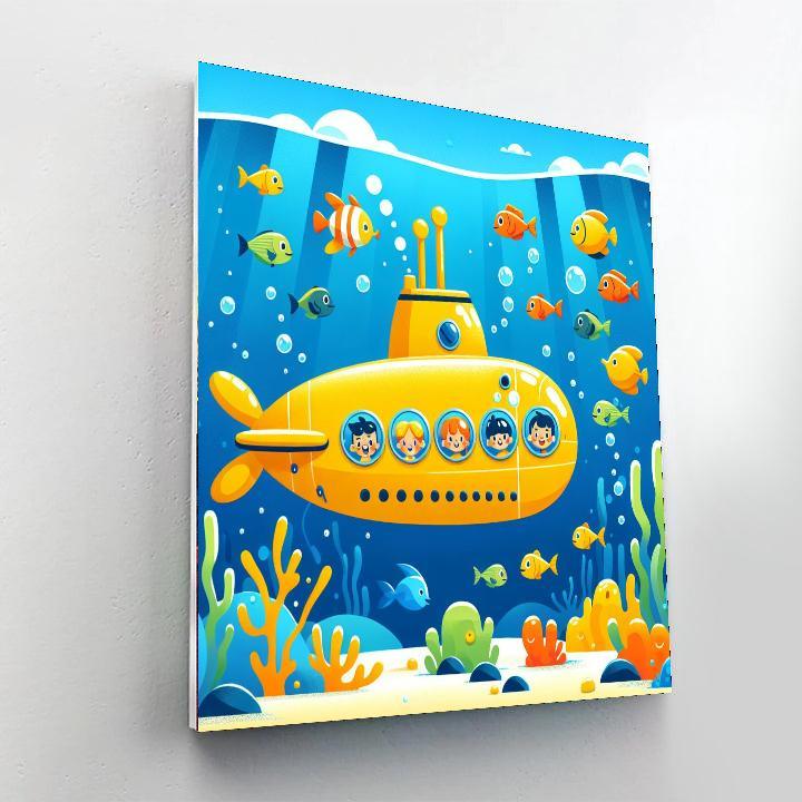 Bright Underwater Expedition Paint By Number