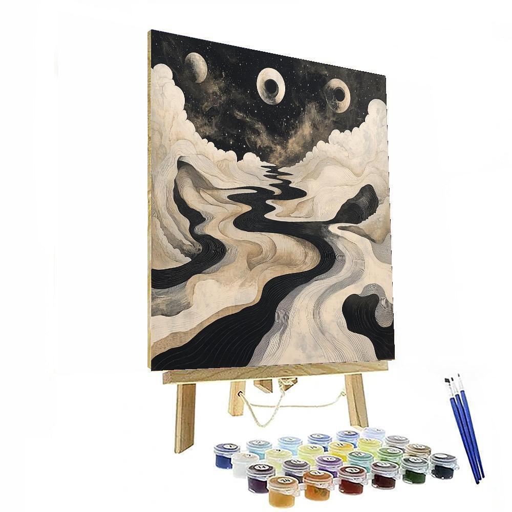 M.C. Escher Inspired Cosmic Illusions  Paint By Numbers Kits