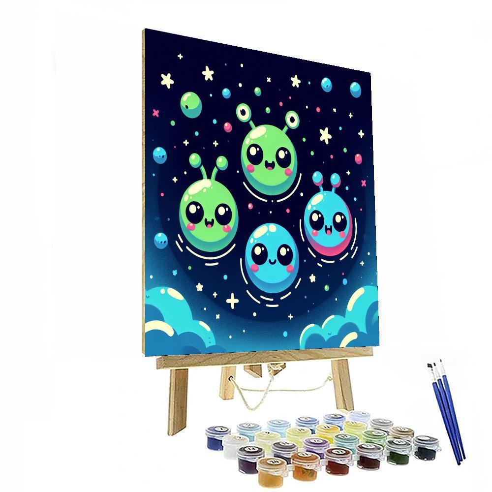 Adventure With Space Creatures Painting By Numbers Kit