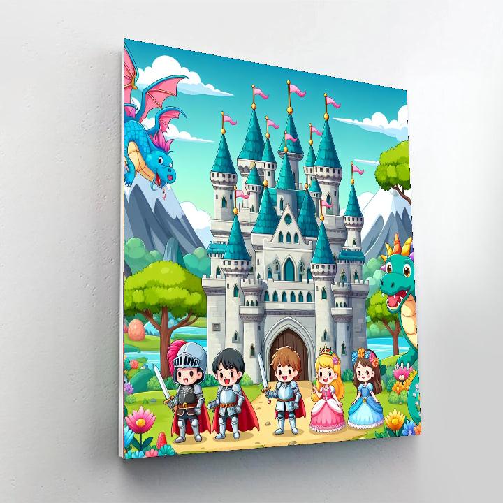 Royal Fairytale Adventure Painting Number Kit