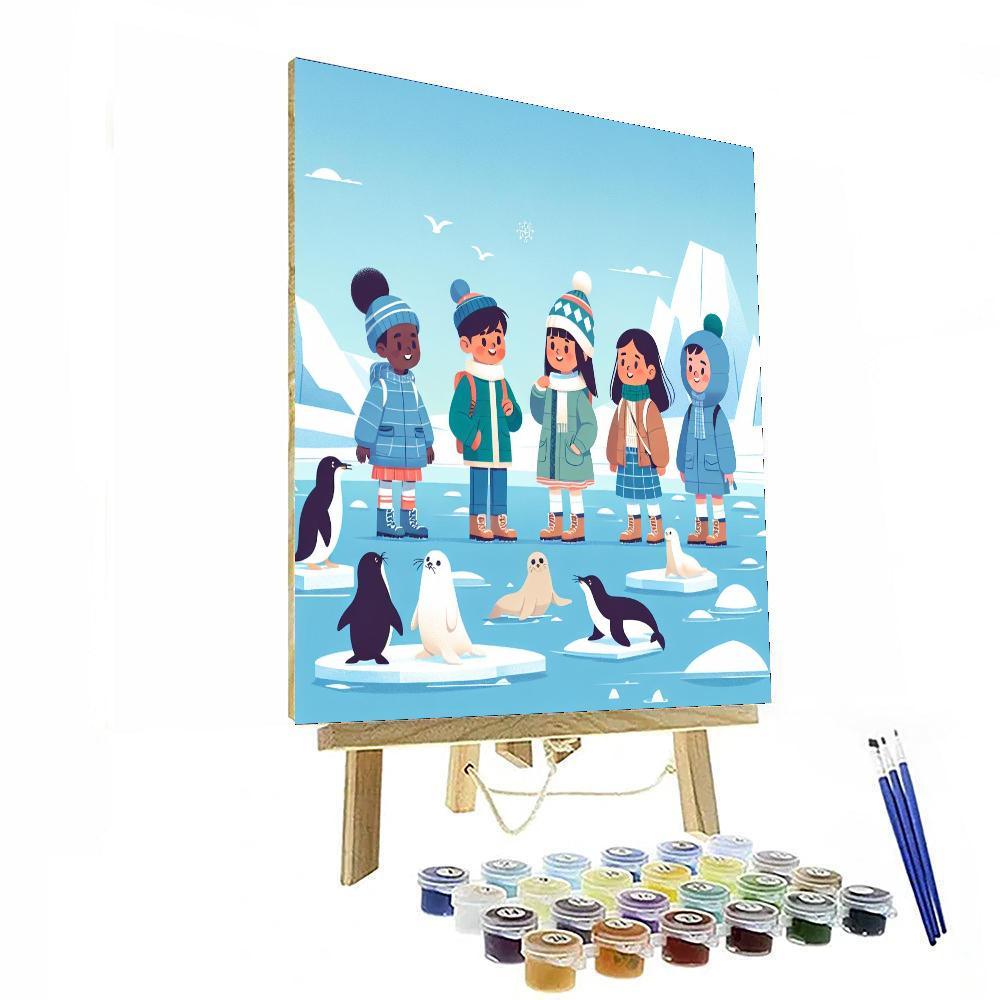 Adventure To The Arctic Painting Number Kit