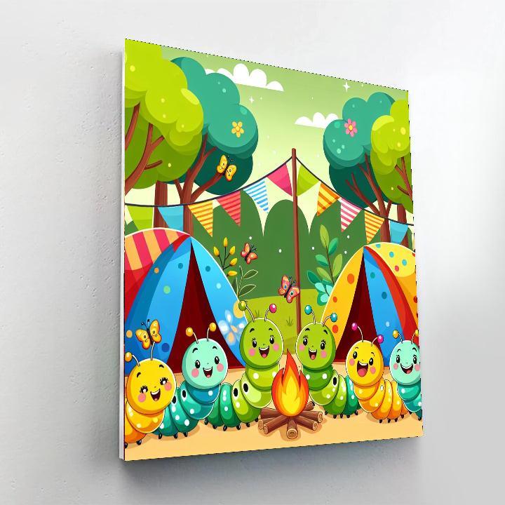 Creative Caterpillar Camp Paint By Numbers Kits