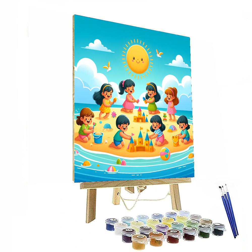 Sunny Day Beach Bash Paint By Numbers Art
