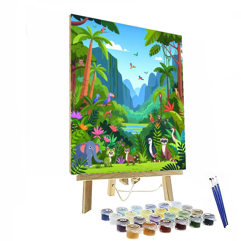 Rainforest Exploration Trek Numbered Painting Kits