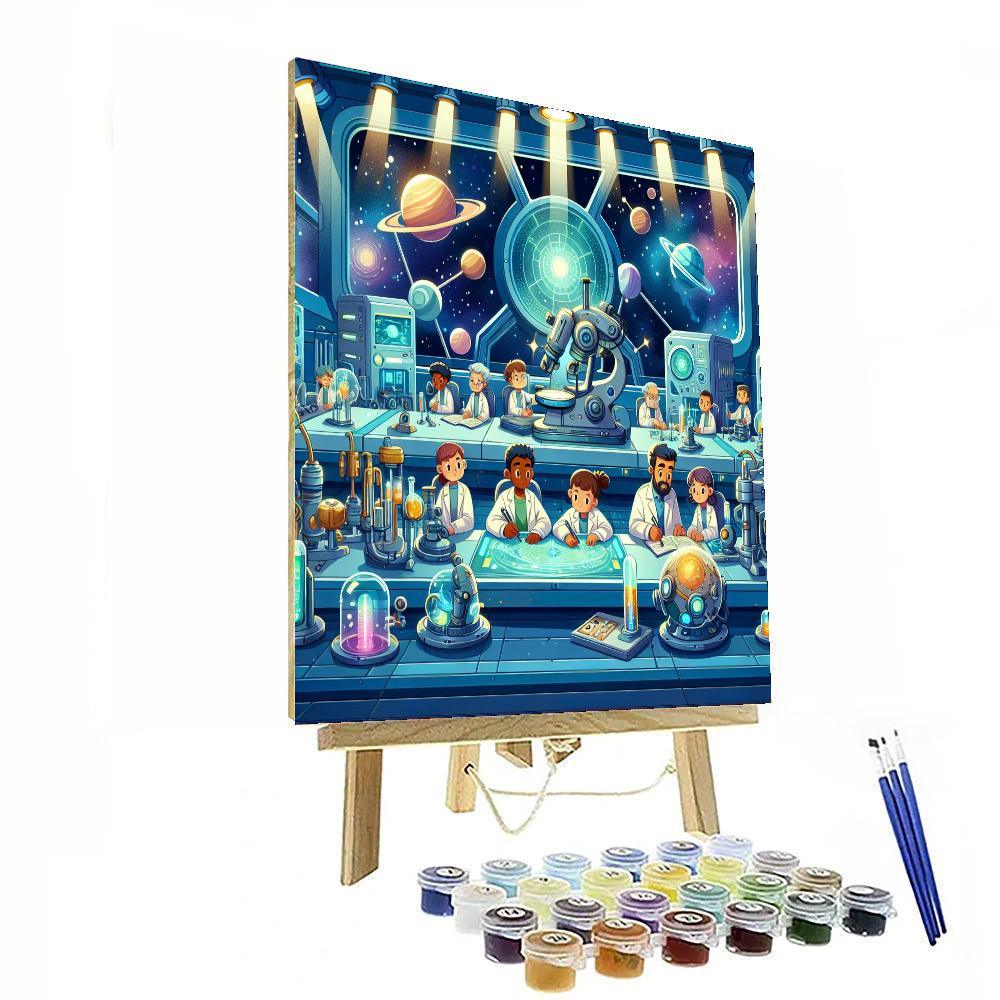 Space Lab Experiment Painting Number Kit