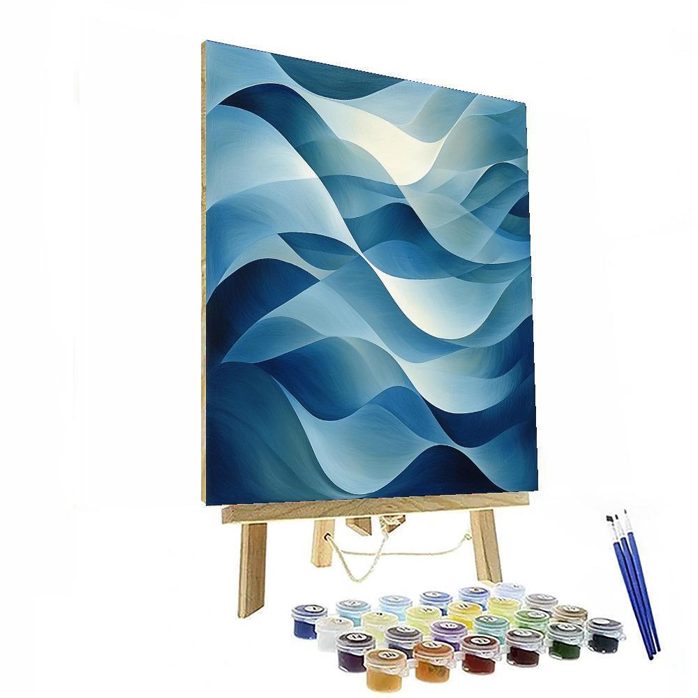 Leonardo Da Vinci Inspired Abstract Ebb And Flow  Paint By Number