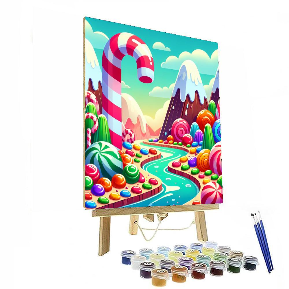 Enchanting Candyland DIY Paint By Numbers