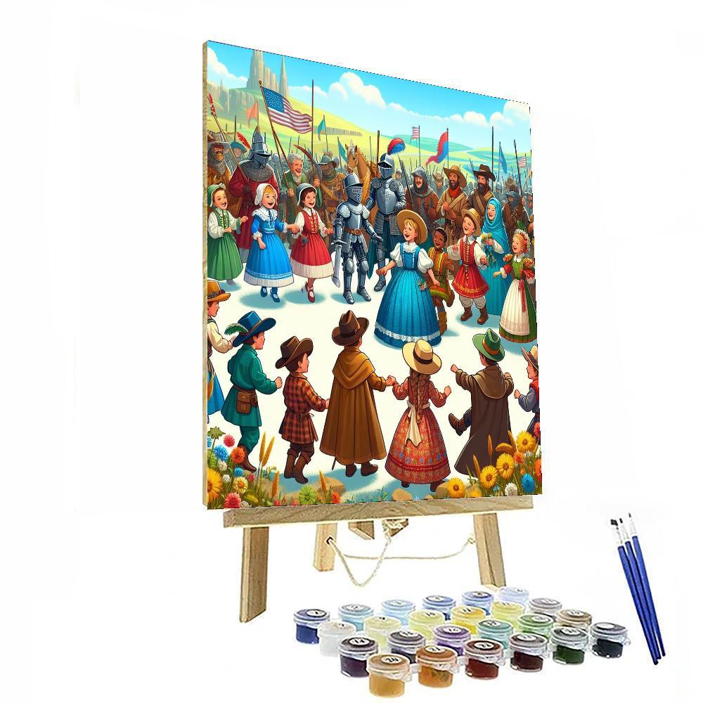 Daring Time Travelers Paint By Numbers Art