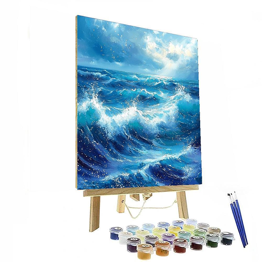 Leonardo Da Vinci Inspired Tidal Waves Of Color  DIY Paint By Numbers