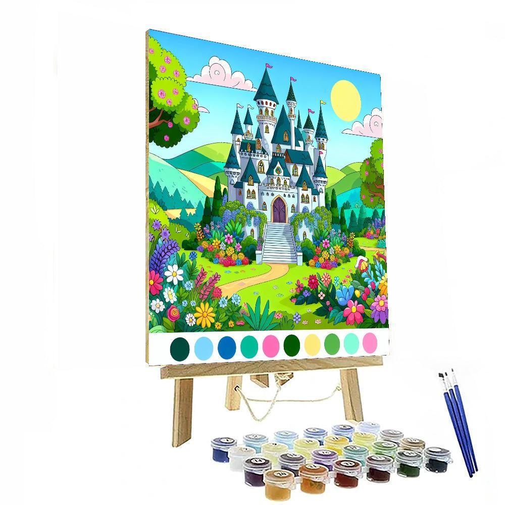 Fairytale Castle Retreat Paint By Numbers Art