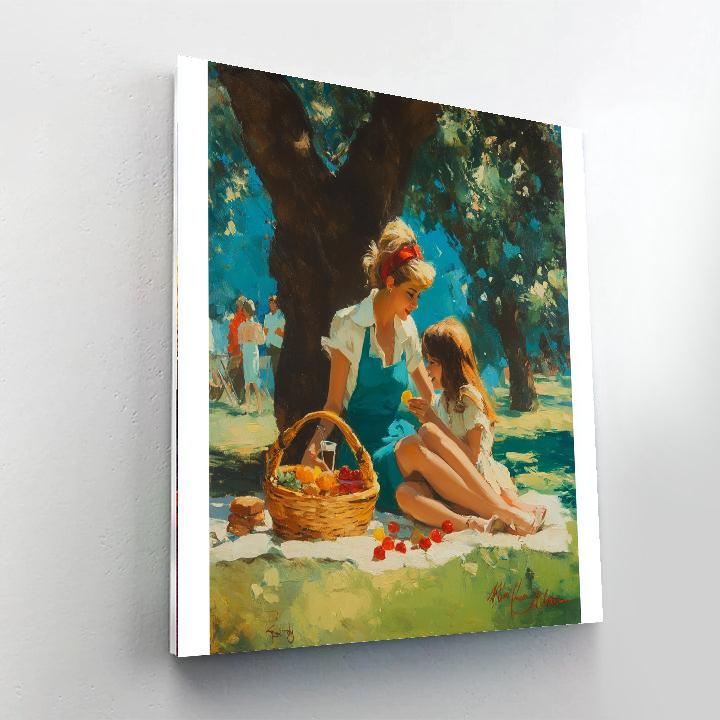 The Picnic Of Love Paint By Color