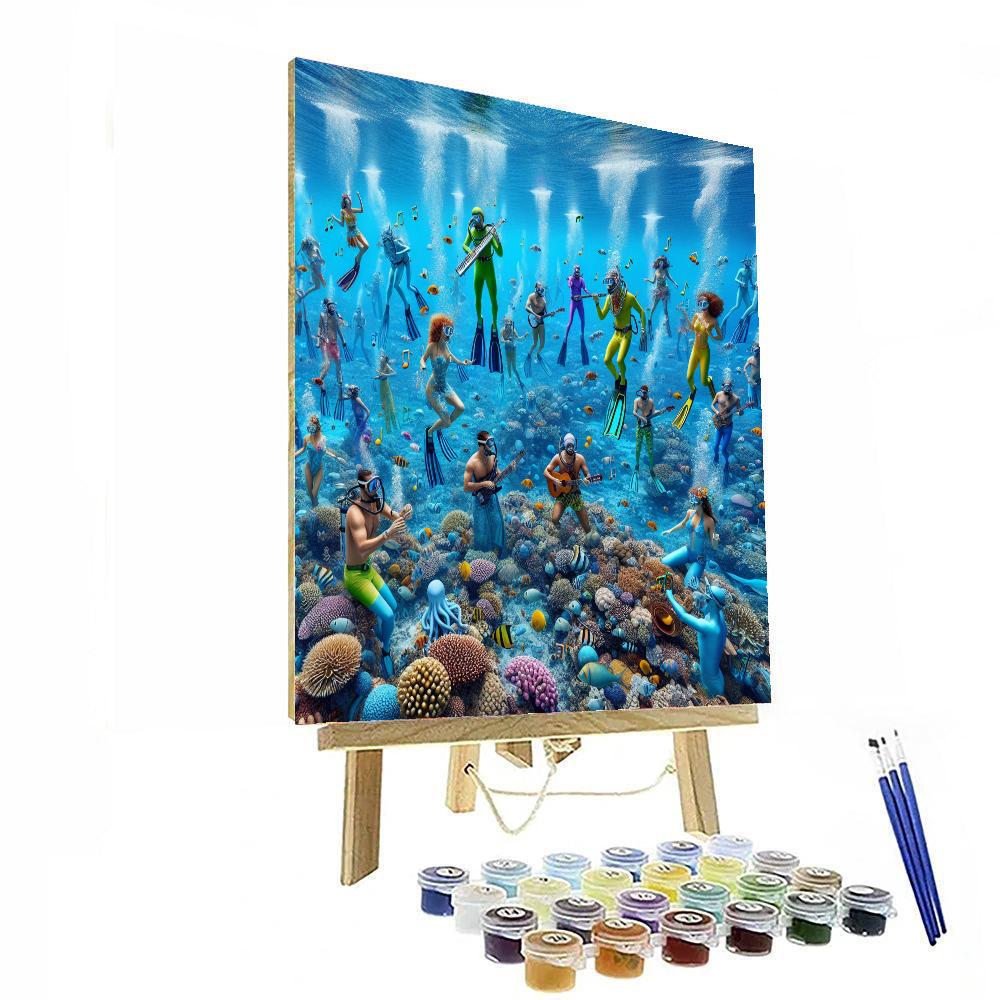 Underwater Music Festival - Florida Keys, Usa Numbered Painting Kits