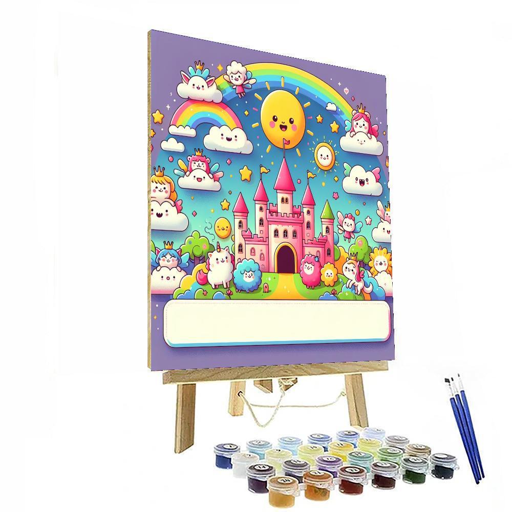 Charming Cloud Castle Paint By Color